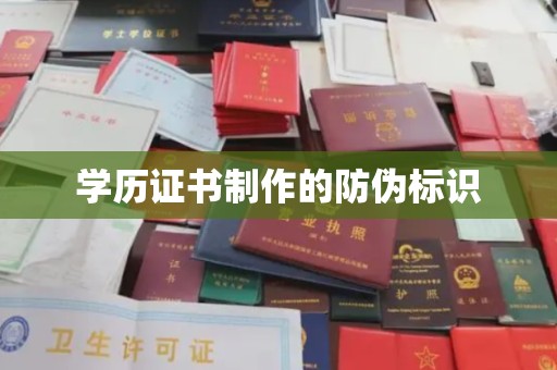 望江学历证书制作的防伪标识