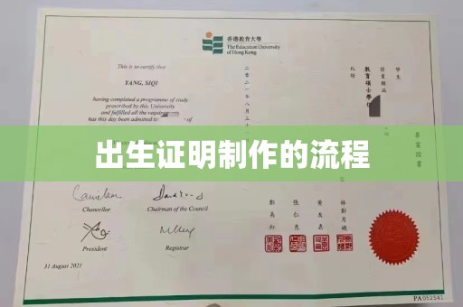 望江出生证明制作的流程