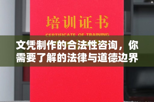 望江文凭制作的合法性咨询，你需要了解的法律与道德边界