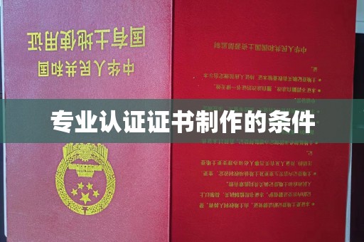 望江专业认证证书制作的条件