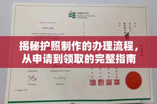 望江揭秘护照制作的办理流程，从申请到领取的完整指南