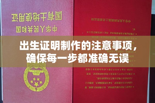 望江出生证明制作的注意事项，确保每一步都准确无误