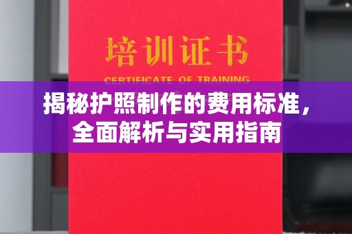望江揭秘护照制作的费用标准，全面解析与实用指南