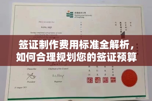 望江签证制作费用标准全解析，如何合理规划您的签证预算？