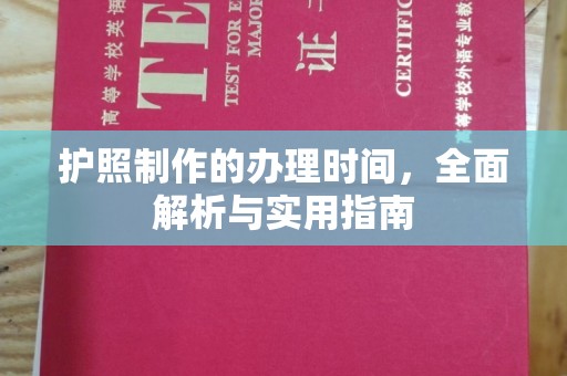望江护照制作的办理时间，全面解析与实用指南